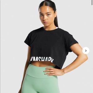 Gymshark Black Crop Top